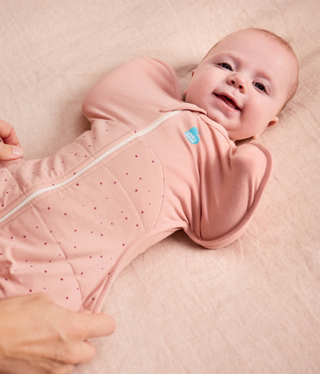 Swaddle Up™ Pucksack 2.5 TOG Baumwolle Rosa Steinchen